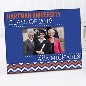 Personalized Graduation Chevron Picture Frame - Class Of