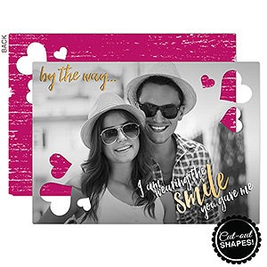 The Smile You Gave Me Personalized Cutout Greeting Card