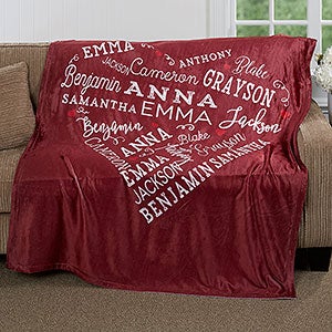 Close To Her Heart Personalized 60x80 Fleece Blanket