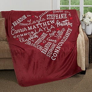 Close To Her Heart Personalized 50x60 Sherpa Blanket