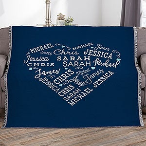 Close To Her Heart Personalized 56x60 Woven Throw