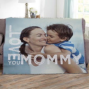 Loving Her Personalized 56x60 Woven Photo Throw