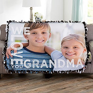 Loving Her Personalized 50x60 Tie Photo Blanket