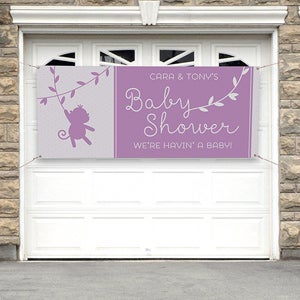 Baby Zoo Animals Baby Shower Personalized Banner