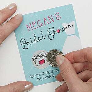 The Dress Bridal Shower Scratch Off Game