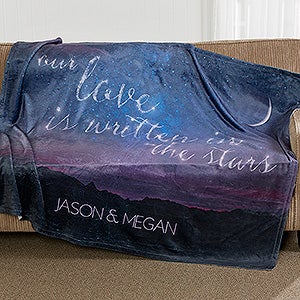 Personalized Fleece Blanket 50x60 Written In The Stars