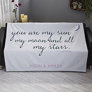 Written in the Stars Personalized 50x60 Sweatshirt Blanket