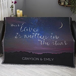 Written in the Stars Personalized 56x60 Woven Throw