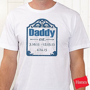 Date Established Personalized Hanes® Adult T-Shirt