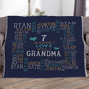 Reasons Why For Her Personalized 56x60 Woven Throw