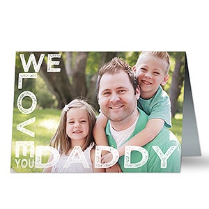 Loving Him Personalized Greeting Card