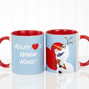 Personalized Disney Coffee Mug - Olaf - 11oz Red