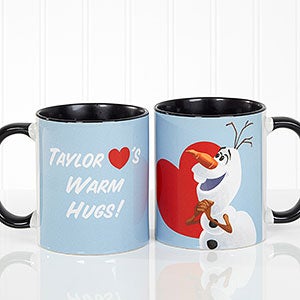 Personalized Disney Coffee Mug - Olaf - 11oz Black