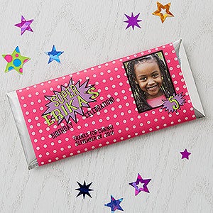 Super Hero Personalized Candy Bar Wrappers