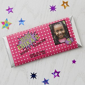 Super Hero Personalized Candy Bar Wrappers - Set of 12