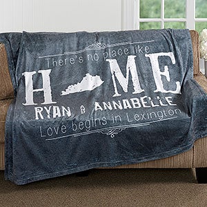 State of Love 60x80 Personalized Fleece Blanket