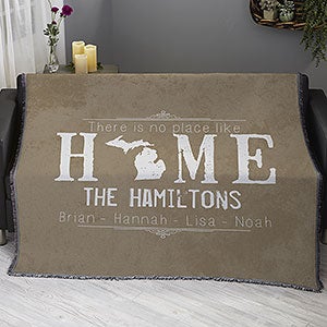 State Of Love Personalized 56x60 Woven Throw