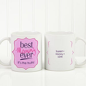 Best. Mom. Ever. Personalized Coffee Mug 11oz.- White