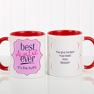 Best. Mom. Ever. Personalized Coffee Mug 11oz.- Red