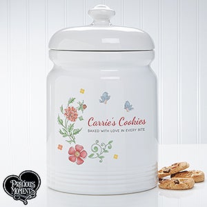 Precious Moments® Floral Personalized Cookie Jar