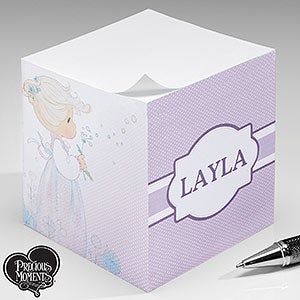 Precious Moments® Pastel Wishes Personalized Paper Note Cube