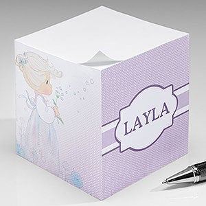 Personalized Sticky Note Cubes - Precious Moments