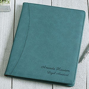 Personalized Full Pad Portfolio - Signature Series - Teal