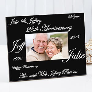 Personalized Anniversary Picture Frames   Forever and Always Design