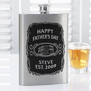 Personalized Flask - Grand Old Dad Whiskey Label