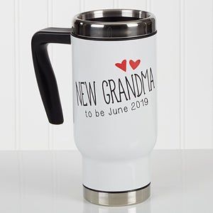 Personalized Commuter Travel Mug - Grandparent Established