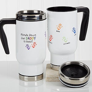 Hands Down Personalized Commuter Travel Mug