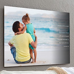 Personalized Photo Sentiments For Him ChromaLuxe® Metal Panel- 20x30