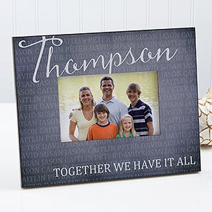 Personalized Family Picture Frame - Together Forever