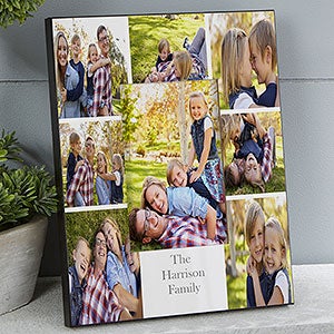 Personalized Family Photo Picture Frame - Printed Photo Collage - Vertical