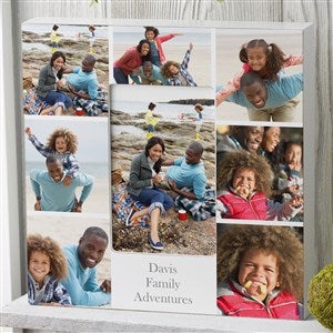 Printed Photo Collage Personalized Family 4x6 Box Frame - Vertical