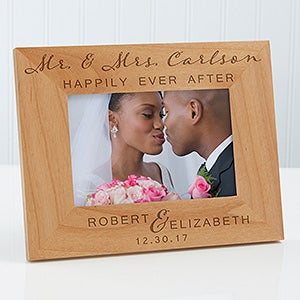 Wedding Elegance Personalized Picture Frame- 4 x 6