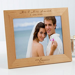 Wedding Elegance Personalized Picture Frame- 8 x 10