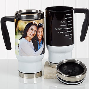 Photo Sentiments For Her Personalized Travel Mug