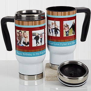 Photo Message Personalized Commuter Travel Mug