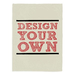 Design Your Own Personalized Fleece Baby Blanket - Cream