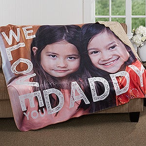 Photo Blankets for Him - 50x60 Sherpa Blanket