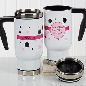 Personalized Birthday Commuter Travel Mug - Sweet & Sassy