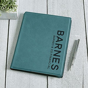 Personalized Teal Junior Portfolio - Bold Style