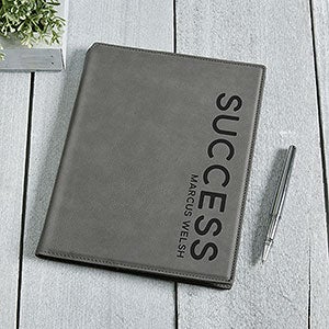 Personalized Charcoal Junior Portfolio - Bold Style