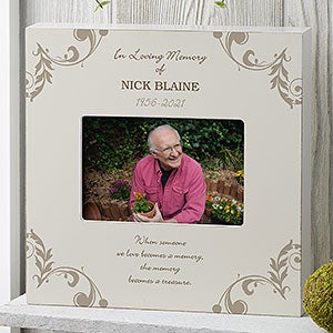 In Loving Memory Personalized Memorial Picture Frame - 4x6 Box