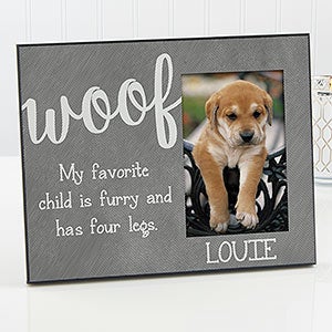 Personalized Pet Picture Frames - Woof & Meow