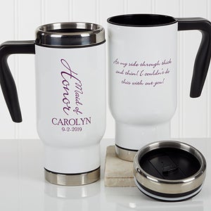 Personalized Wedding Party Commuter Travel Mug - Bridal Brigade