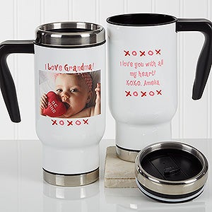 Personalized Photo Commuter Travel Mug - Loving You Photo