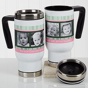 Personalized Photo Commuter Travel Mug - Photo Message To Her