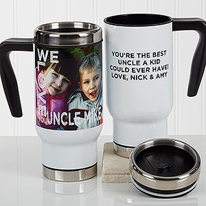 Personalized Photo Commuter Travel Mug - Loving Them